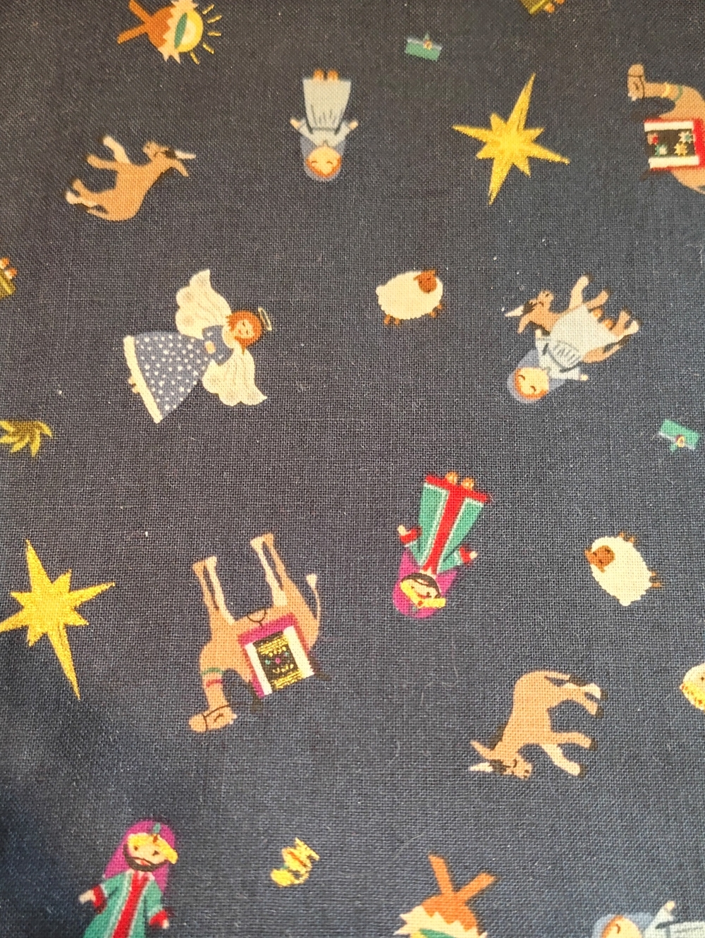 Silent Night By Riley Blake Cotton Fabric 3/4 Of A Yard